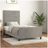 Image de Bedframe zonder matras 80x200 cm fluweel lichtgrijs3125782