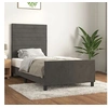 Image de Bedframe zonder matras 100x200 cm fluweel donkergrijs3125801