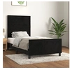 Image de Bedframe zonder matras 100x200 cm fluweel zwart3125802