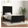 Image de Bedframe met hoofdeinde fluweel zwart 90x190 cm3125851