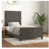 Image de Bedframe zonder matras 90x200 cm fluweel donkergrijs3125856