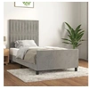 Image de Bedframe zonder matras 100x200 cm fluweel lichtgrijs3125861