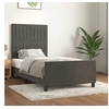 Image de Bedframe zonder matras 100x200 cm fluweel donkergrijs3125862