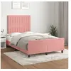 Image de Bedframe met hoofdeinde fluweel roze 120x200 cm3125872