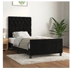 Image de Bedframe met hoofdeinde fluweel zwart 80x200 cm3125906