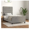 Image de Bedframe zonder matras 100x200 cm fluweel lichtgrijs3125922