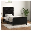 Image de Bedframe zonder matras 100x200 cm fluweel zwart3125924
