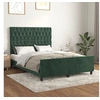 Image de Bedframe zonder matras 140x200 cm fluweel donkergroen3125943