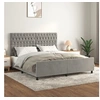 Image de Bedframe met hoofdeinde fluweel lichtgrijs 180x200 cm3125952