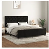 Image de Cadre de lit sans matelas noir velours3125954