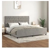 Image de Bedframe zonder matras 200x200 cm fluweel lichtgrijs3125958