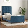 Image de Bedframe zonder matras 80x200 cm fluweel donkerblauw3125969