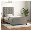 Image de Bedframe zonder matras 90x200 cm fluweel lichtgrijs3125977