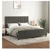 Image de Bedframe met hoofdeinde fluweel donkergrijs 180x200 cm3126014