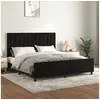 Image de Bedframe met hoofdeinde fluweel zwart 180x200 cm3126015