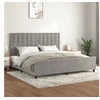 Image de Bedframe zonder matras 200x200 cm fluweel lichtgrijs3126019