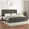 Image de Bedframe zonder matras 200x200 cm fluweel donkergrijs3126020