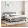 Image de Boxspring met matras stof lichtgrijs 160x200 cm3139905