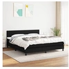 Image de Boxspring met matras stof zwart 160x200 cm3139907