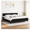 Image de Boxspring met matras stof zwart 200x200 cm3139923
