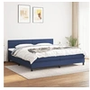 Image de Boxspring met matras stof blauw 200x200 cm3139927