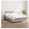 Image de Boxspring met matras stof lichtgrijs 120x200 cm3139961
