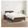 Image de Boxspring met matras stof donkerbruin 120x200 cm3139964