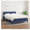 Image de Boxspring met matras stof blauw 140x190 cm3139975