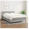 Image de Boxspring met matras stof lichtgrijs 140x200 cm3139977