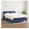 Image de Boxspring met matras stof blauw 140x200 cm3139983