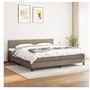 Image de Boxspring met matras stof taupe 200x200 cm3140005