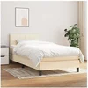 Image de Boxspring met matras stof cràmekleurig 80x200 cm3140014