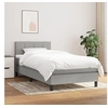 Image de Boxspring met matras stof lichtgrijs 90x200 cm3140025
