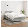 Image de Boxspring met matras stof lichtgrijs 120x200 cm3140041