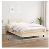 Image de Boxspring met matras stof cràmekleurig 120x200 cm3140046