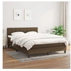 Image de Boxspring met matras stof donkerbruin 140x190 cm3140052