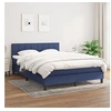 Image de Boxspring met matras stof blauw 140x190 cm3140055