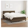 Image de Boxspring met matras stof donkerbruin 140x200 cm3140060