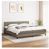 Image de Boxspring met matras stof taupe 200x200 cm3140085