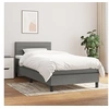 Image de Boxspring met matras stof donkergrijs 100x200 cm3140114