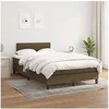 Image de Boxspring met matras stof donkerbruin 120x200 cm3140124
