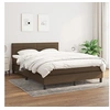 Image de Boxspring met matras stof donkerbruin 140x190 cm3140132