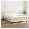 Image de Boxspring met matras stof cràmekleurig 140x200 cm3140142