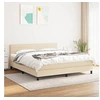 Image de Boxspring met matras stof cràmekleurig 160x200 cm3140150