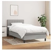Image de Boxspring met matras stof lichtgrijs 100x200 cm3140193