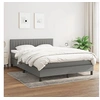 Image de Boxspring met matras stof donkergrijs 140x200 cm3140218