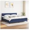 Image de Boxspring met matras stof blauw 200x200 cm3140247