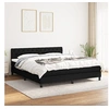 Image de Boxspring met matras stof zwart 160x200 cm3140307