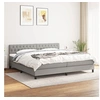 Image de Boxspring met matras stof lichtgrijs 200x200 cm3140321
