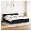 Image de Boxspring met matras stof zwart 200x200 cm3140323